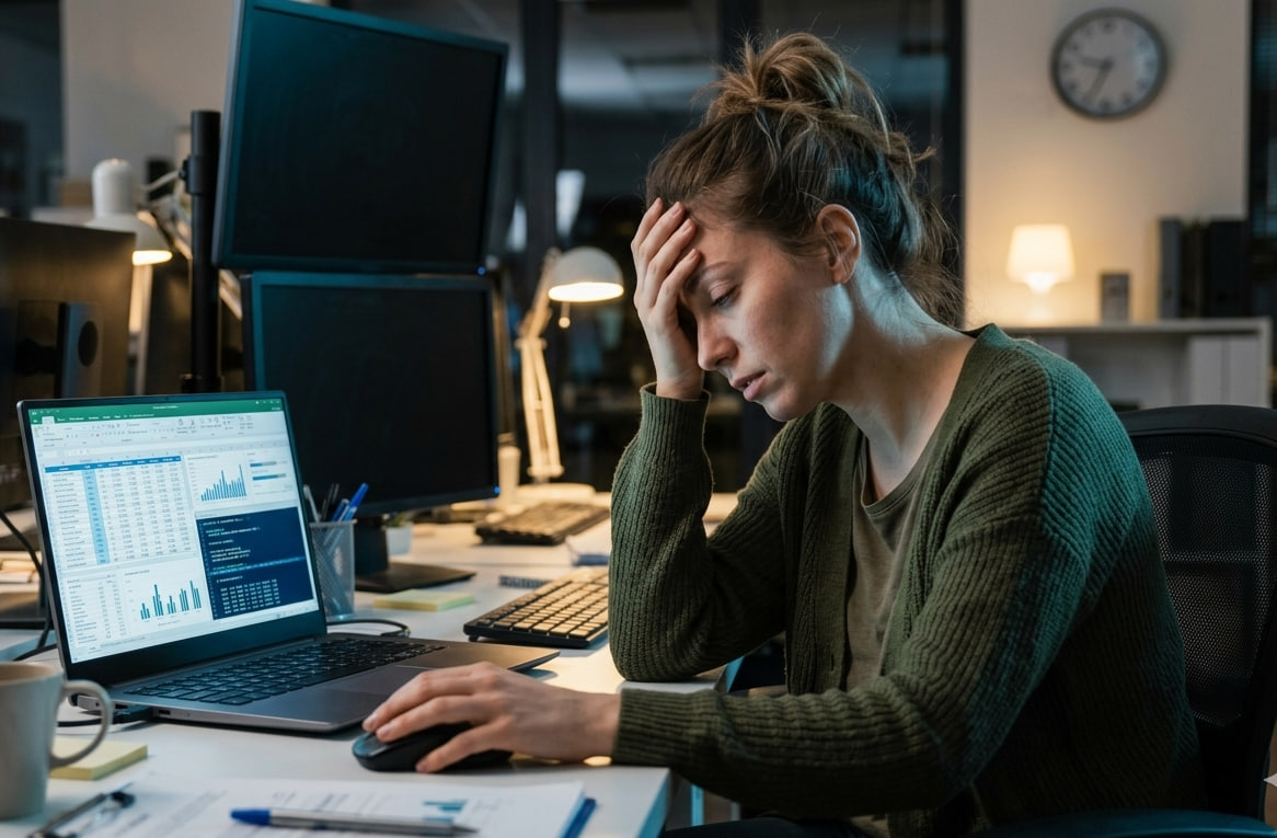 Stressed person